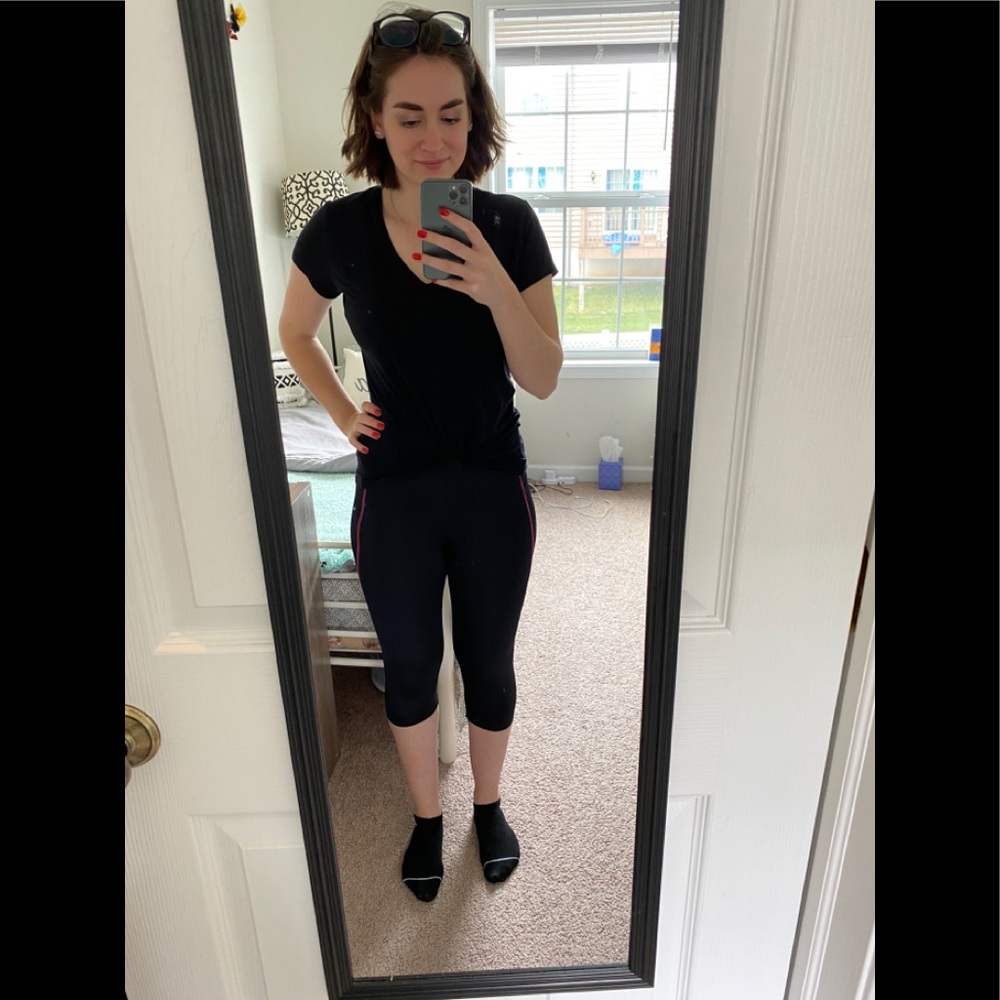 🏋️‍♀️ black 3/4 leggings sport fitness 🏋️‍♀️